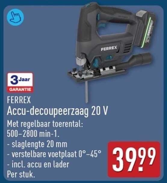 FERREX Accu-decoupeerzaag 20 V