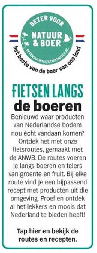 FIETSEN LANGS de boeren