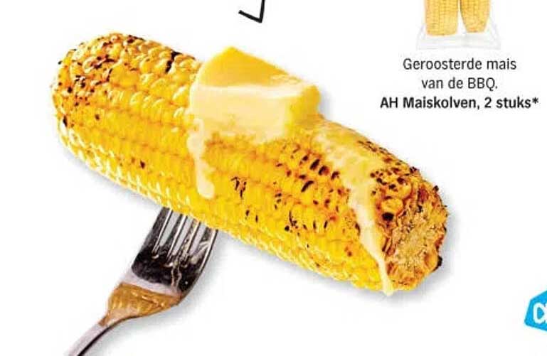 Geroosterde mais van de BBQ, AH Maiskolven, 2 stuks*