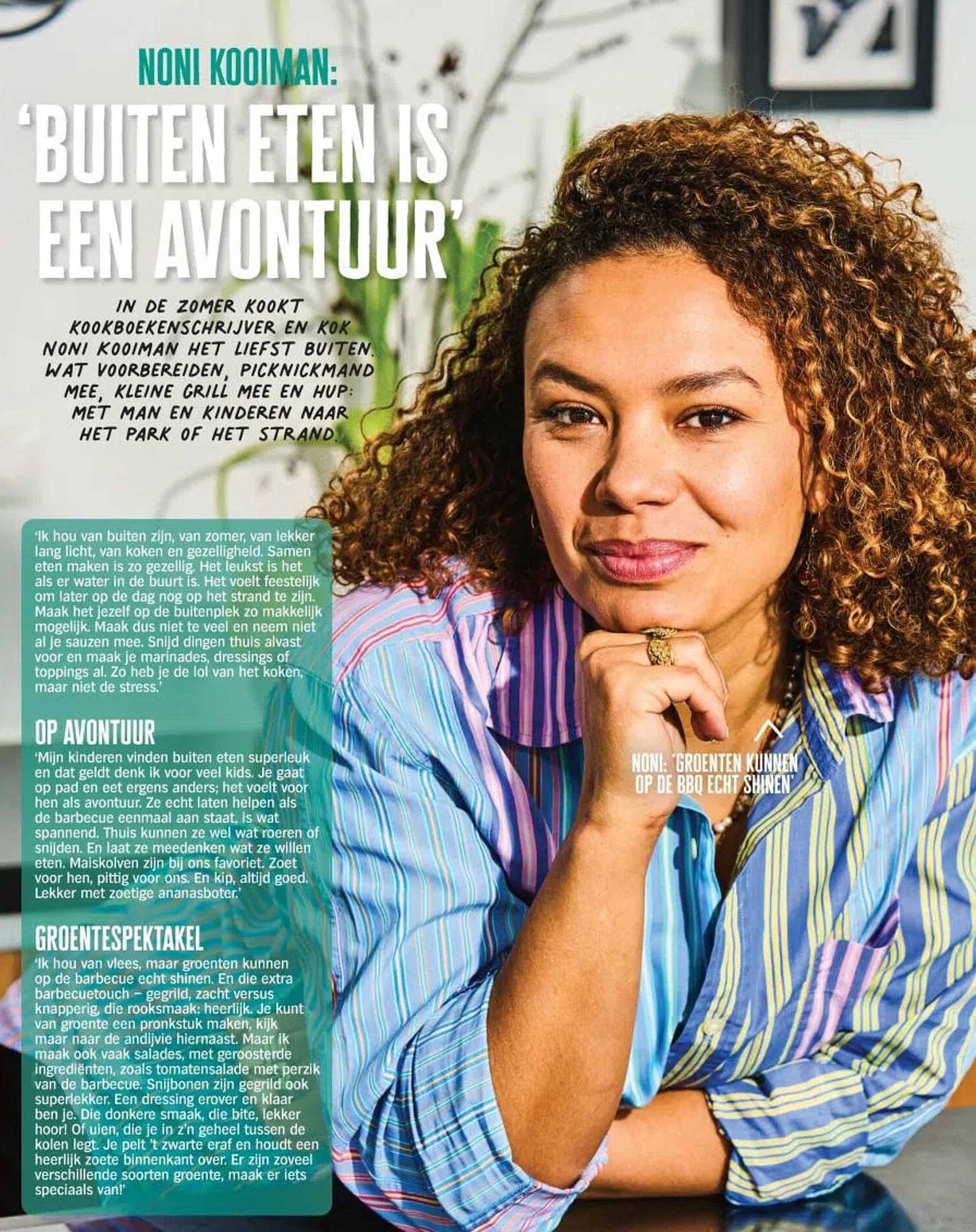 NONI KOOIMAN: ‘BUITEN ETEN IS EEN AVONTUUR’