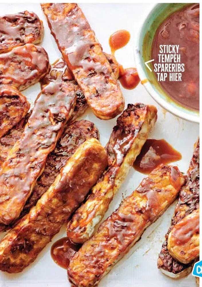 STICKY TEMPEH SPARERIBS TAP HIER
