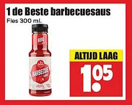 1 de Beste barbecuesaus Fles 300 ml.