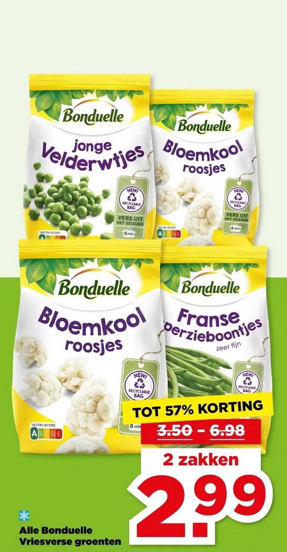 Alle Bonduelle Vriesverse groenten