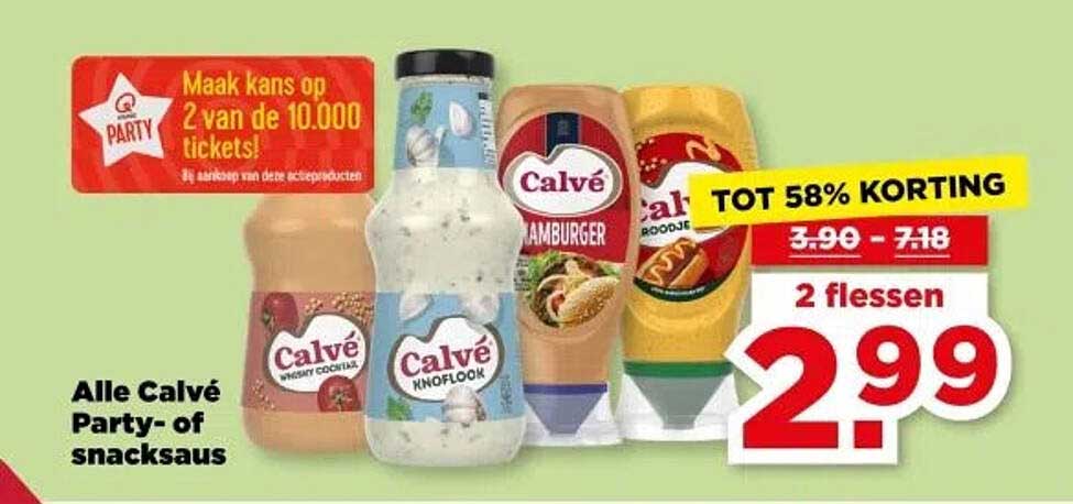 Alle Calvé Party- of snacksaus