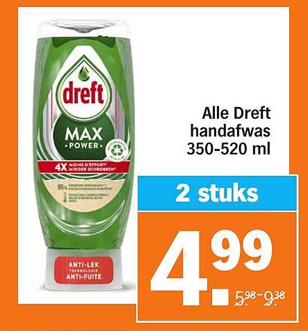 Alle Dreft handafwas 350-520 ml