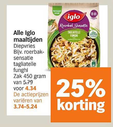 Alle Iglo maaltijden
