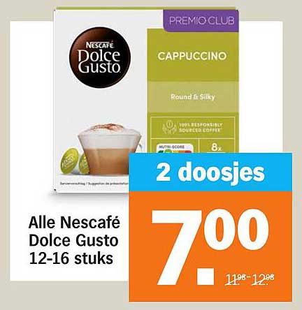 Alle Nescafé Dolce Gusto 12-16 stuks