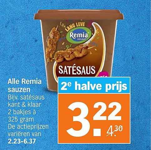 Alle Remia sauzen