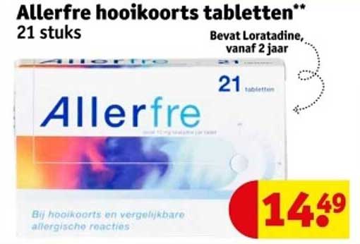Allerfre hooikoorts tabletten** 21 stuks