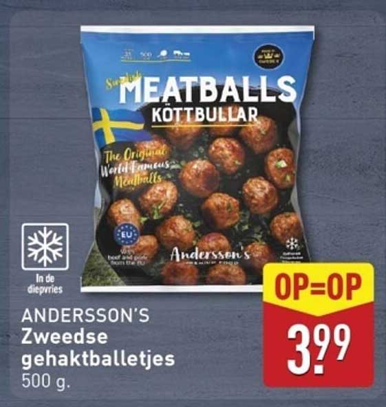 ANDERSSON'S Zweedse gehaktballetjes