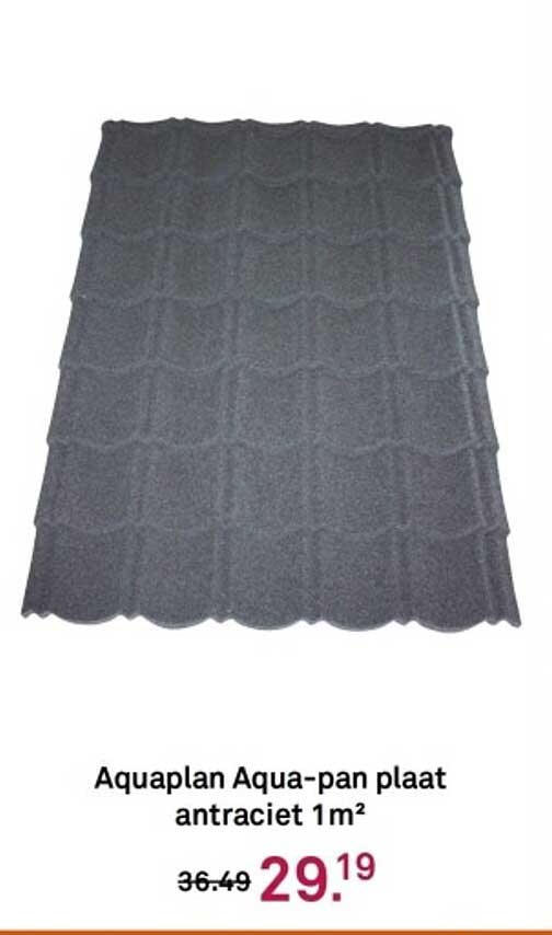 Aquaplan Aqua-pan plaat antraciet 1m²