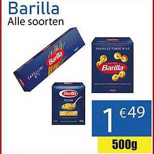 Barilla Alle soorten