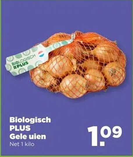 Biologisch PLUS Gele uien