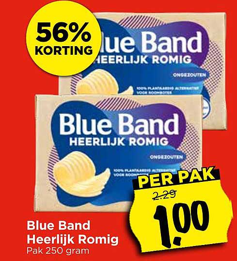 Blue Band Heerlijk Romig Pak 250 gram