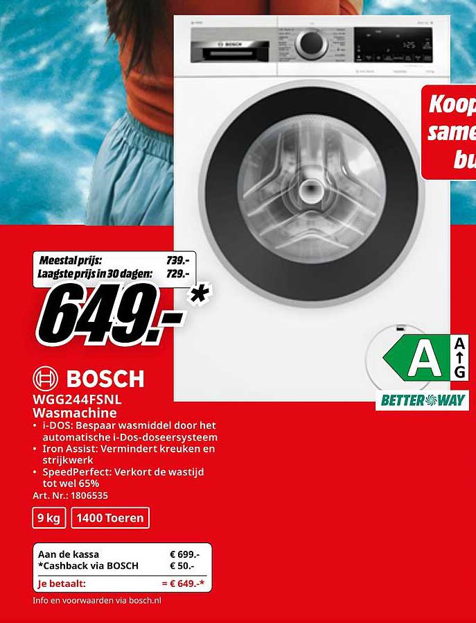 Bosch WGG244FSNL Wasmachine