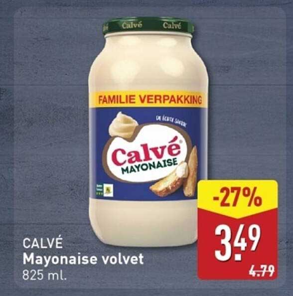 CALVÉ Mayonaise volvet 825 ml.
