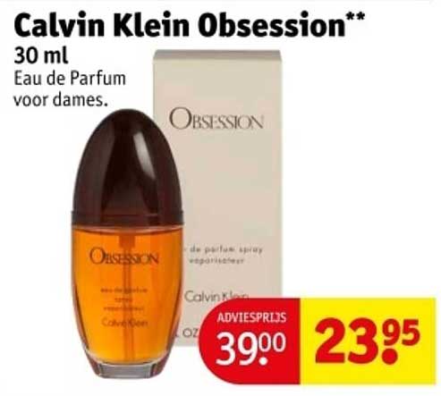 Calvin Klein Obsession** 30 ml Eau de Parfum voor dames.