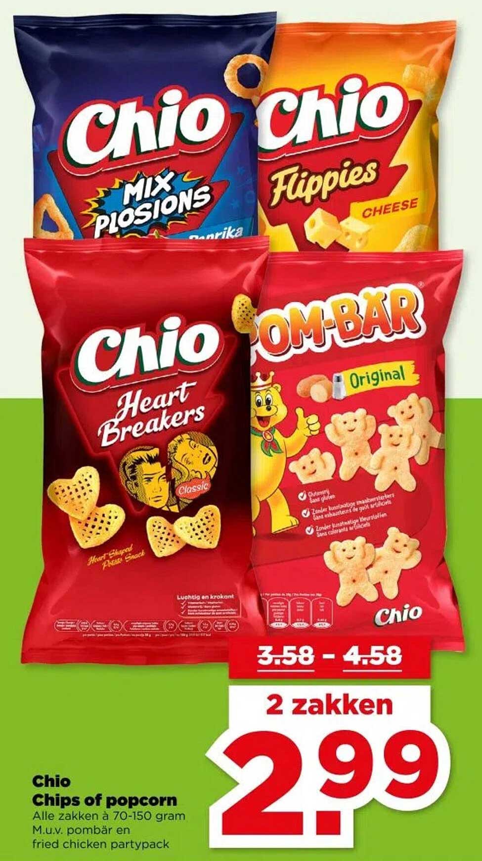 Chio Chips of popcorn