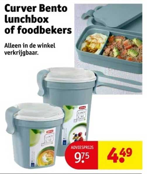 Curver Bento lunchbox of foodbekers