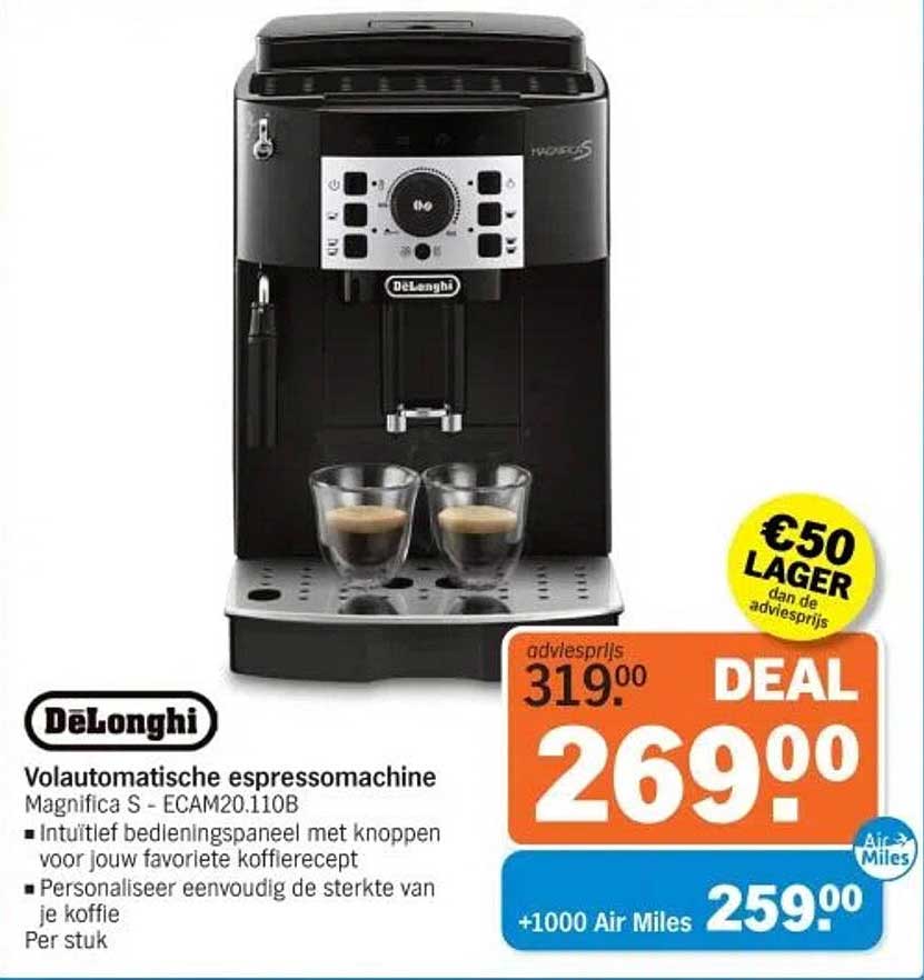 DeLonghi Volautomatische espressomachine Magnifica S - ECAM20.110B
