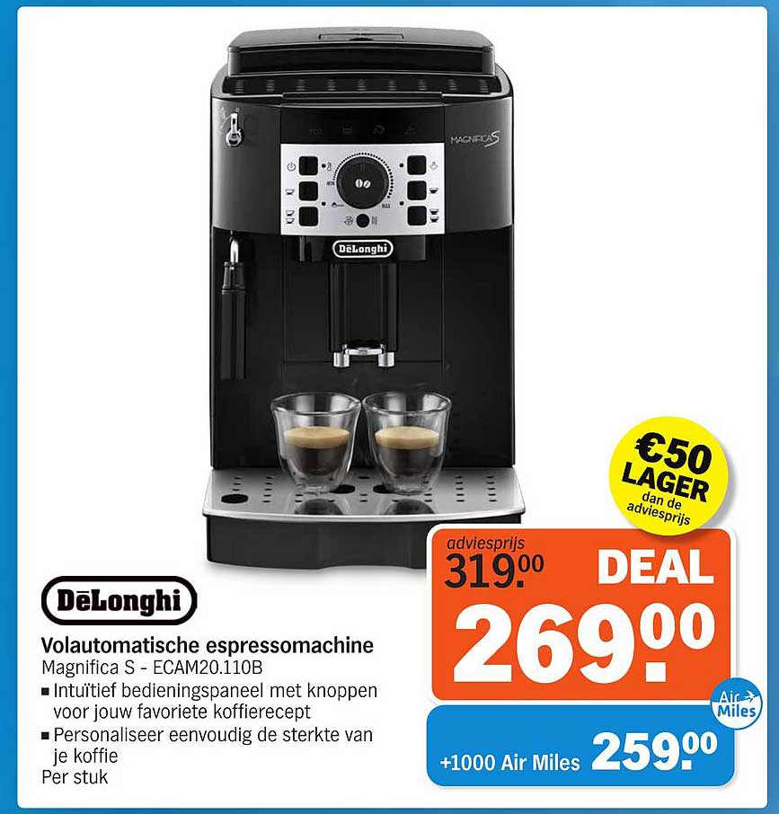 DeLonghi Volautomatische espressomachine Magnifica S - ECAM20.110B