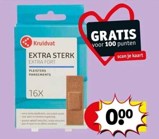 EXTRA STERK EXTRA FORT Pleisters 16X