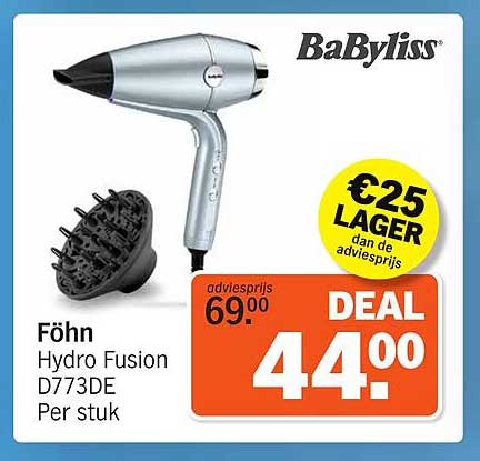 Föhn Hydro Fusion D773DE Per stuk