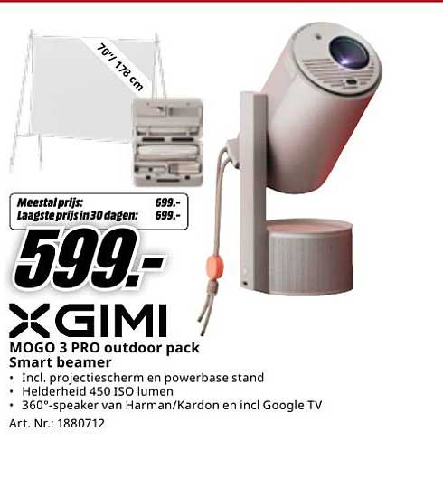 GIMI MOGO 3 PRO outdoor pack Smart beamer