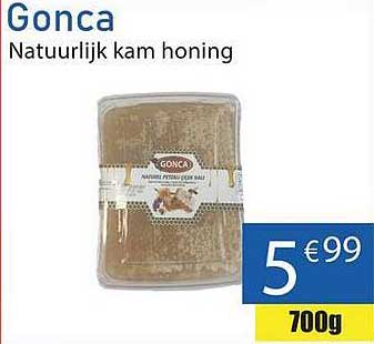 Gonca Natuurlijk kam honing