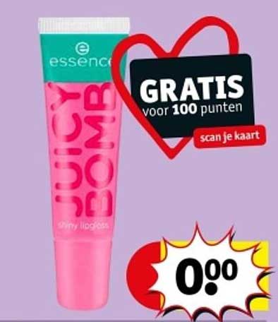 Gratis Juicy Bomb Lipgloss bij Kruidvat