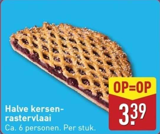 Halve kersen-rastervlaai