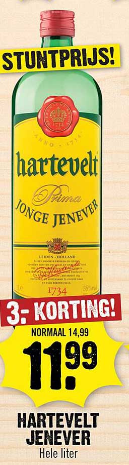 HARTEVELT JENEVER Hele liter