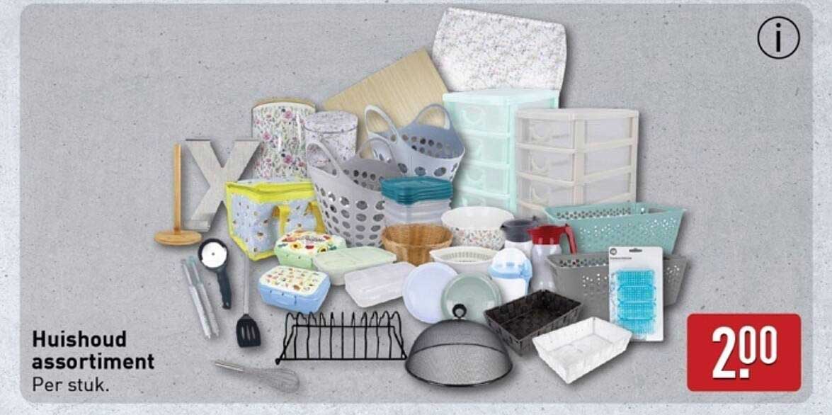 Huishoud assortiment