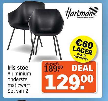 Iris stoel Set van 2