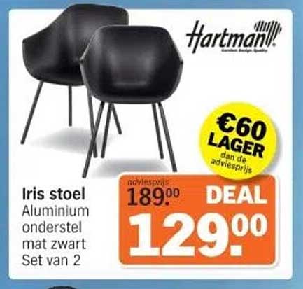 Iris stoel Set van 2