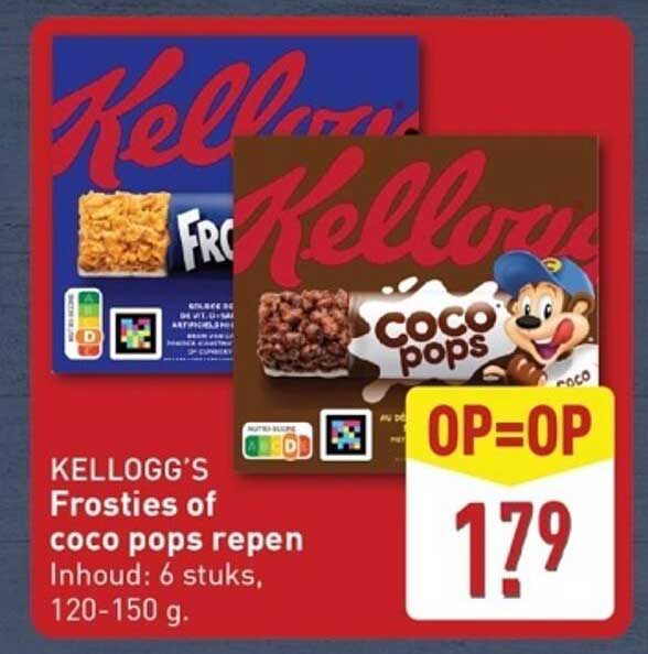 KELLOGG’S Frosties of coco pops repen