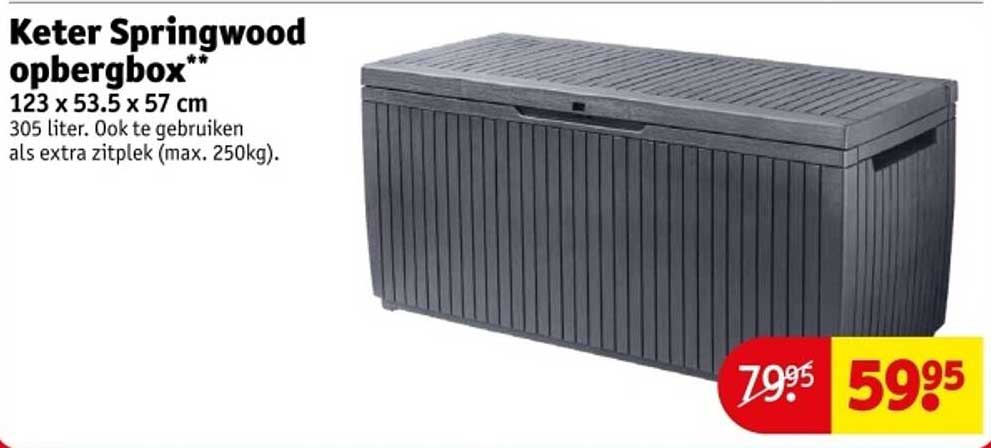 Keter Springwood opbergbox