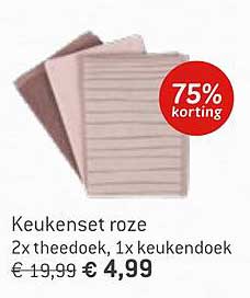 Keukenset roze