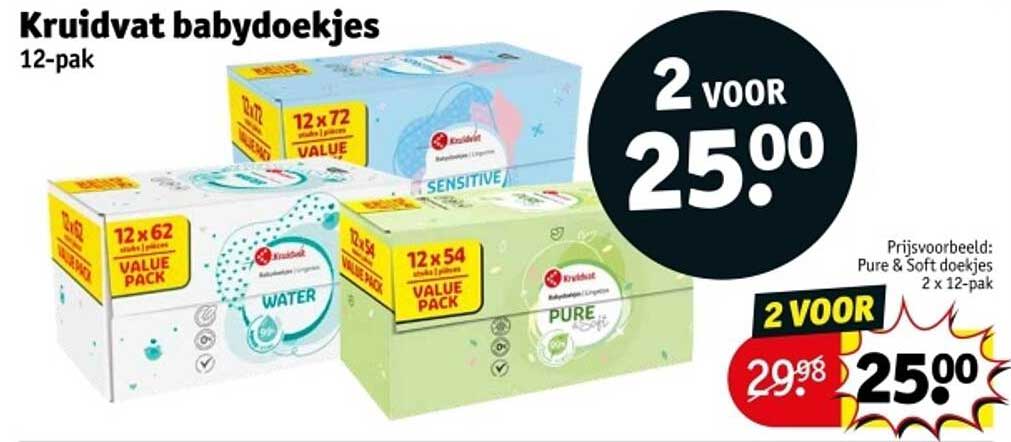 Kruidvat babydoekjes 12-pak
