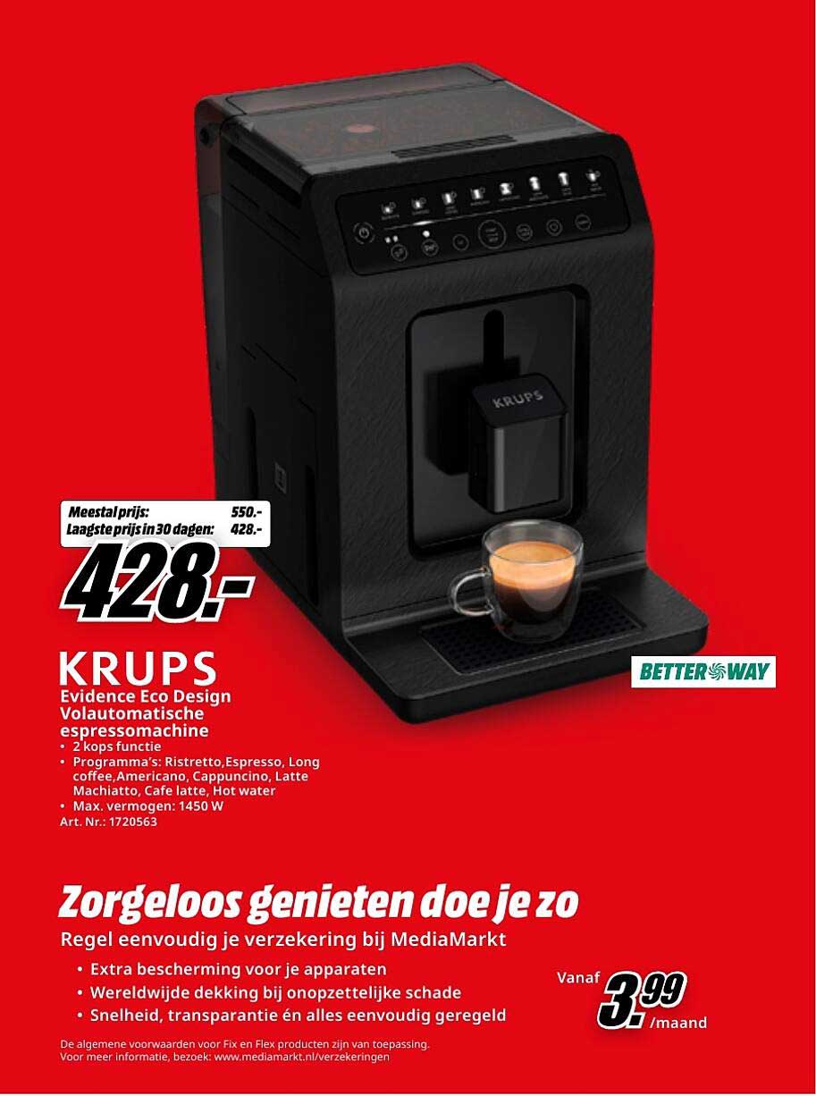KRUPS Evidence Eco Design Volautomatische espressomachine