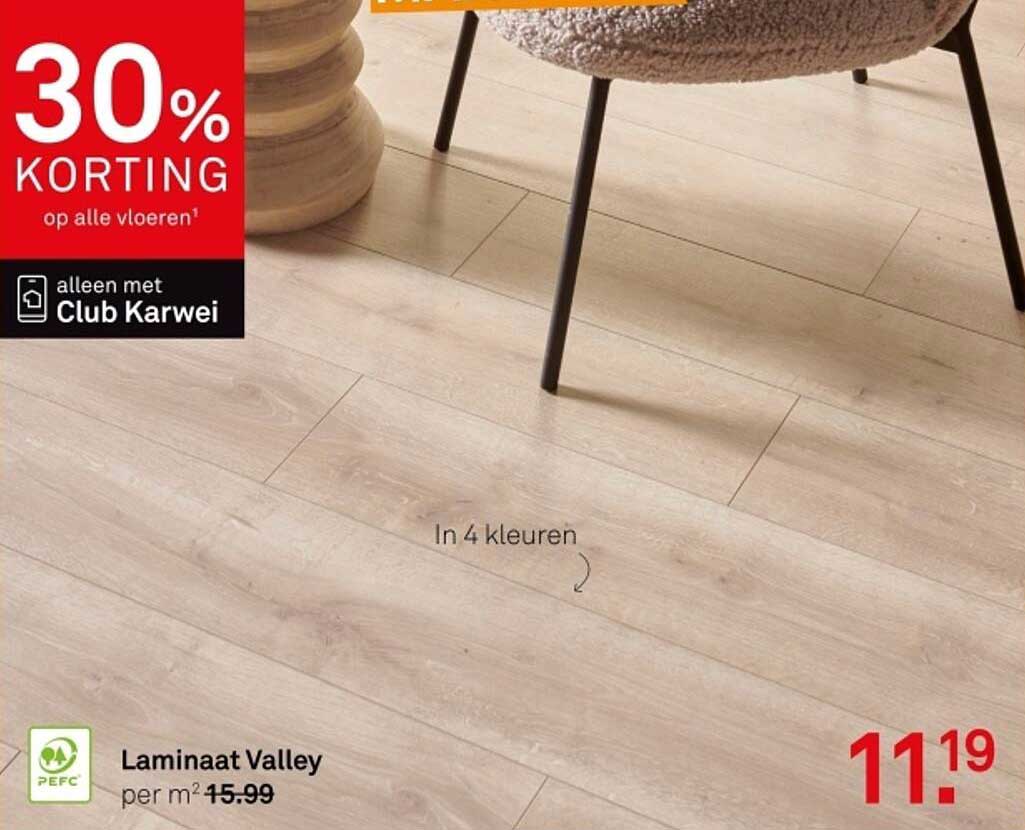 Laminaat Valley - per m² € 15,99, nu voor € 11,19!