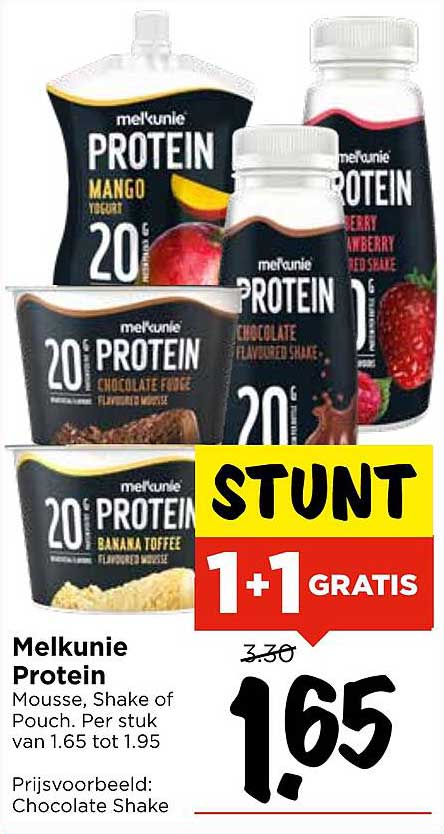 Melkunie Protein Mousse, Shake of Pouch 1+1 Gratis