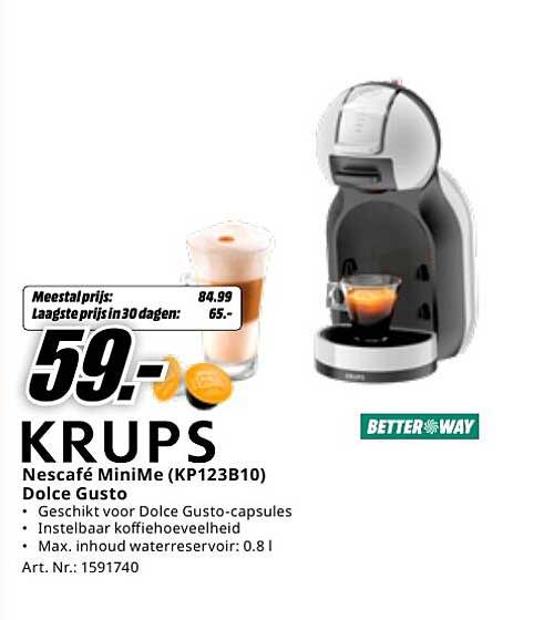 Nescafé MiniMe (KP123B10) Dolce Gusto