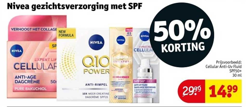 Nivea gezichtsverzorging met SPF