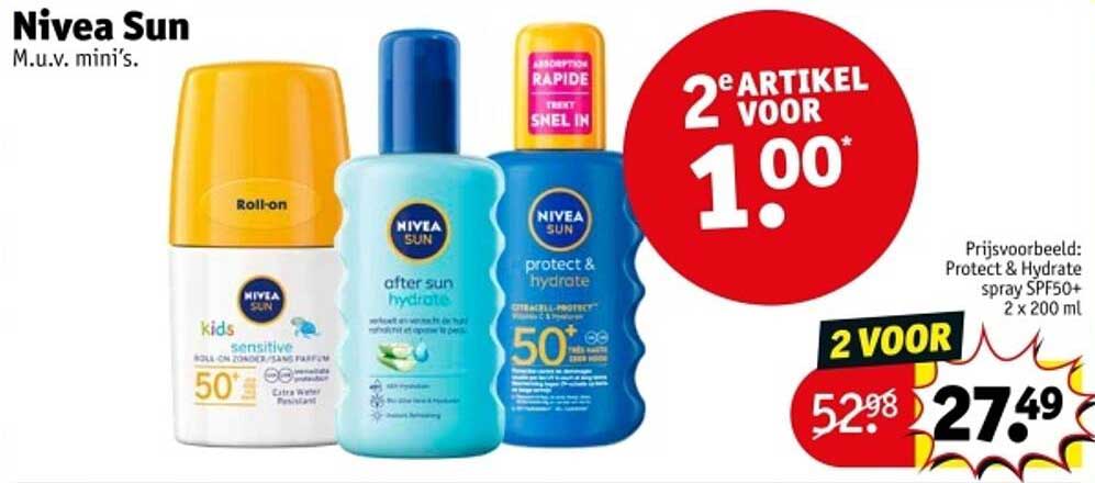 Nivea Sun M.u.v. mini's.