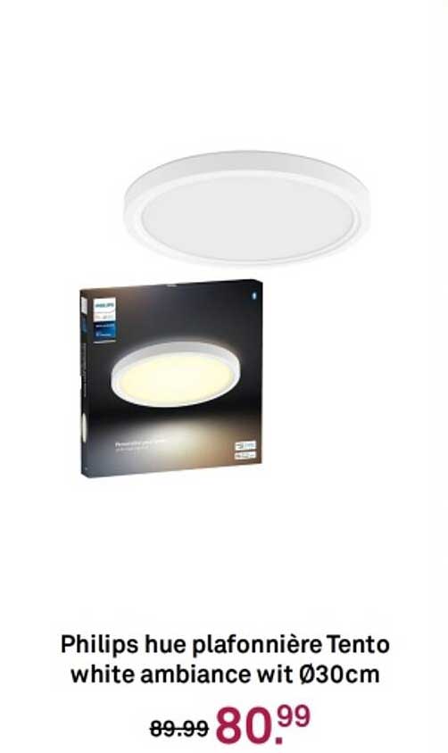 Philips hue plafonnière Tento white ambiance wit Ø30cm