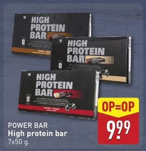 POWER BAR High protein bar 7x50 g.