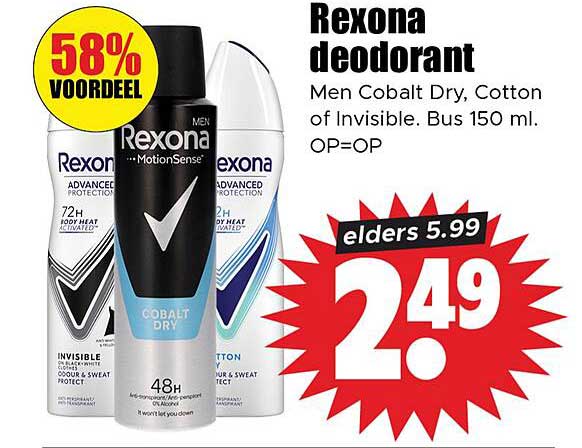 Rexona deodorant