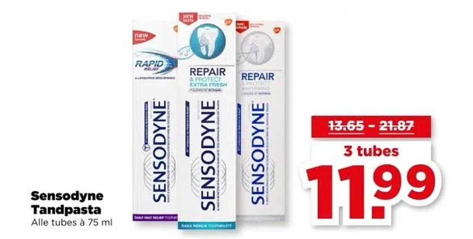 Sensodyne Tandpasta - 3 tubes
