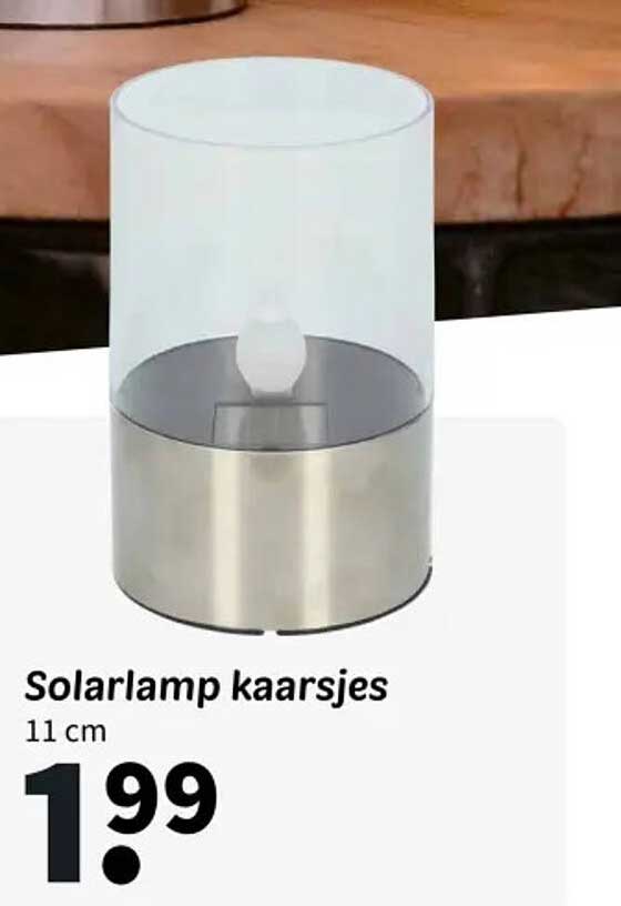 Solarlamp kaarsjes 11 cm